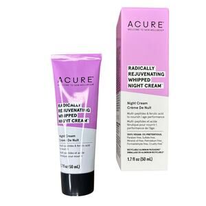 ACURE Radically Rejuvenating Whipped Night Cream - Anti-Aging Support 1.7 Fl Oz